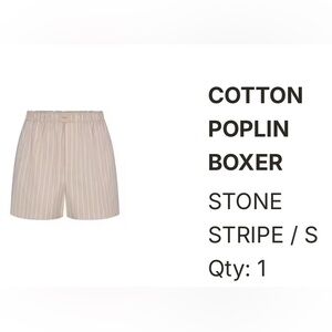 SKIMS Cotton Poplin Boxer Shorts